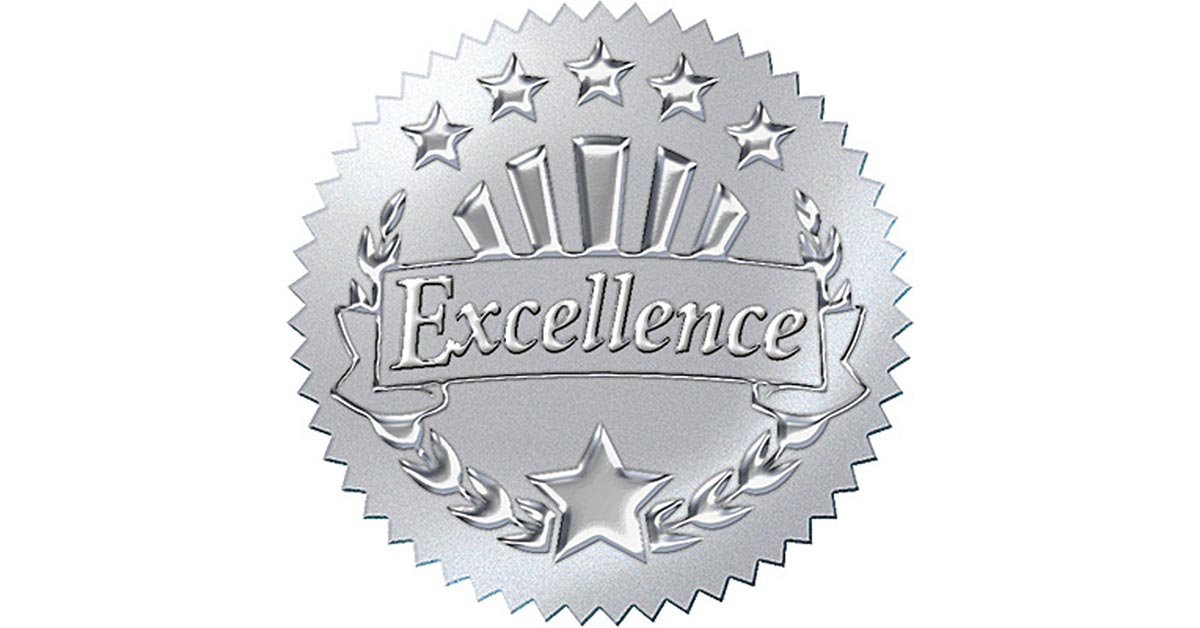 Excellence Silver Award Seals Stickers T 74004 Trend Enterprises