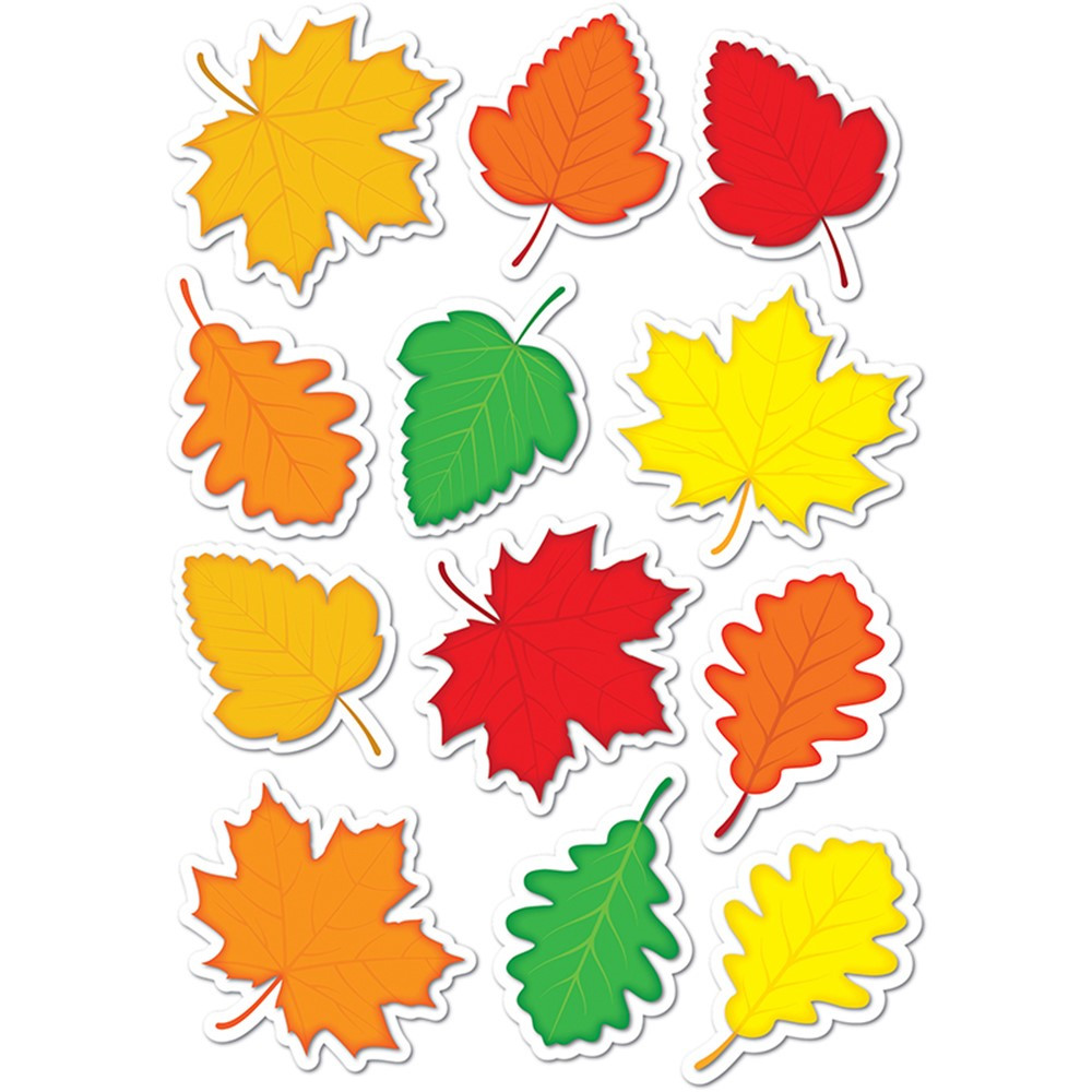 Осенние листья для вырезания цветные