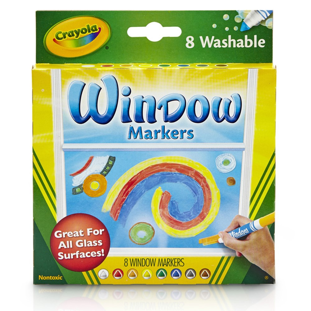 Crayola 8Ct Washable Window Markers  BIN588165  Crayola Llc  Arts