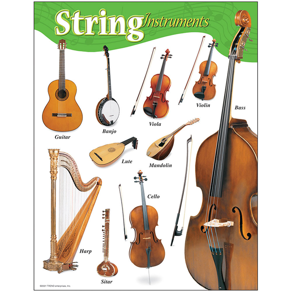String Instruments Learning Chart T38103 Trend Enterprises Inc