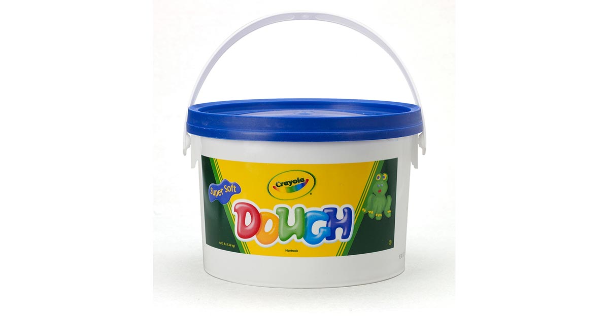  Crayola Modeling Dough, Blue, Bulk Classroom & Art Supplies For  Kids, 3lb, Resealable Bucket : Toys & Games