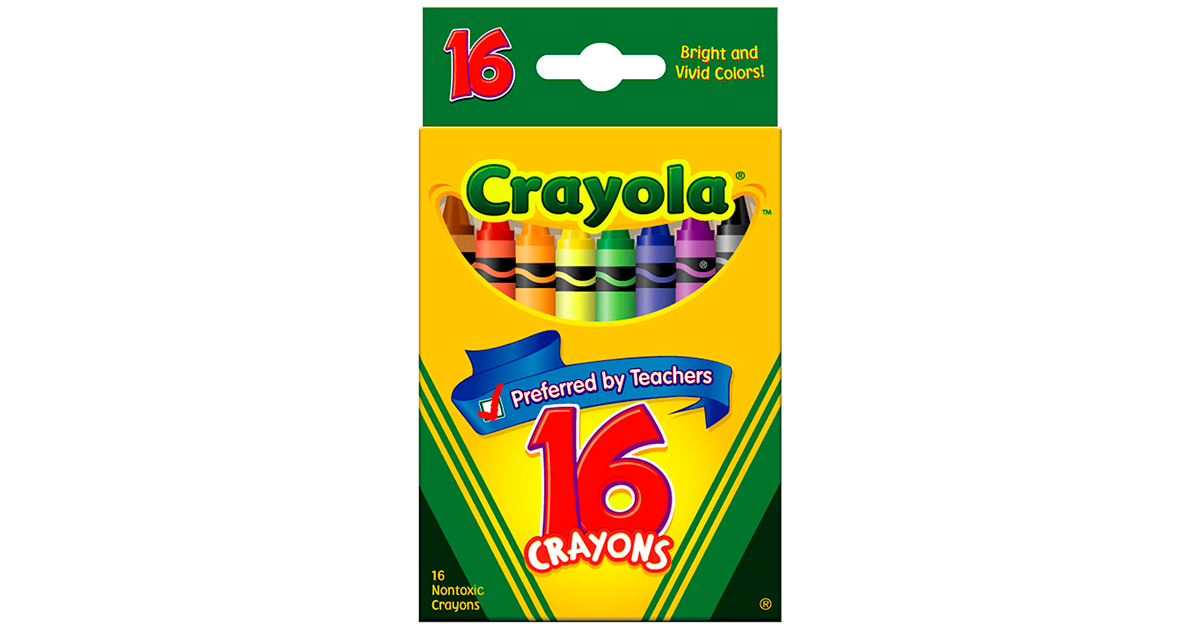 16 ct. Colored Chalk, peggable box