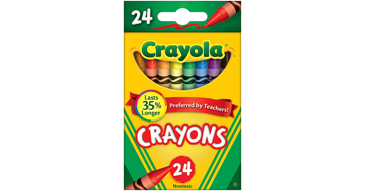 Crayons, Regular Size, 24 Count - BIN3024, Crayola Llc