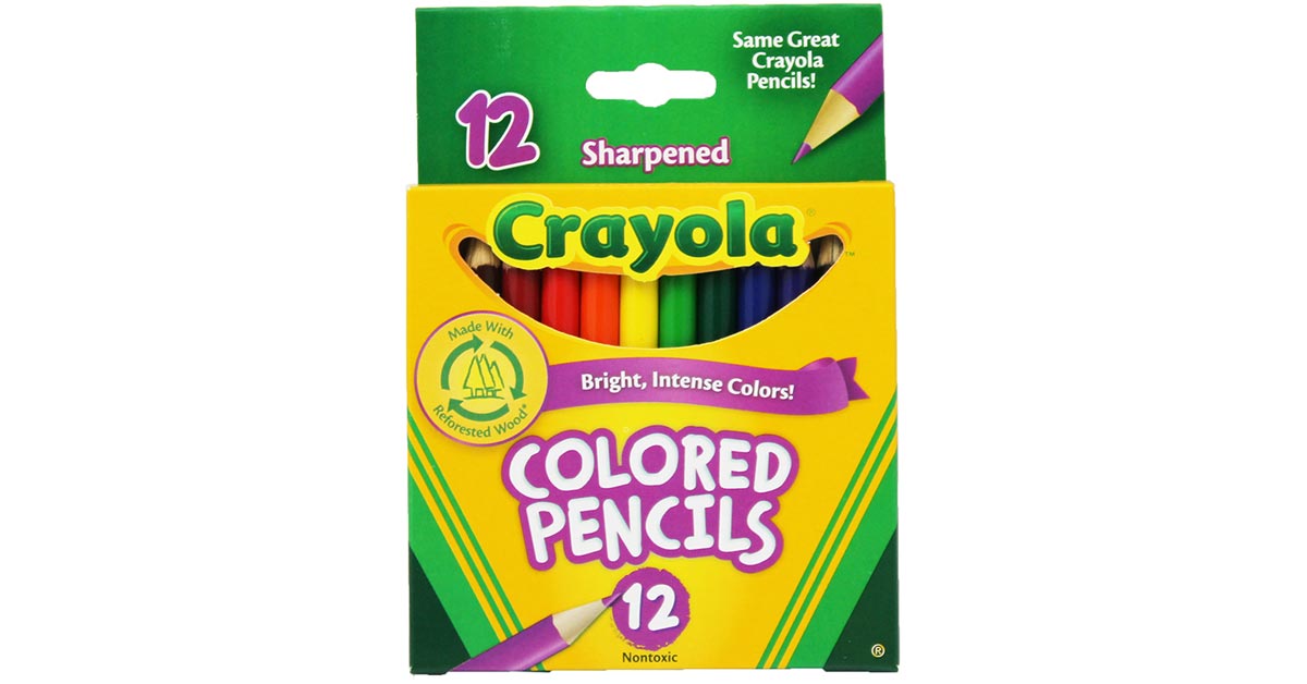 Crayola Short Colored Pencils, 12/Pack - BIN4112, Crayola Llc