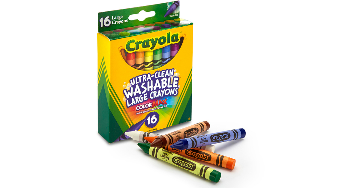 Crayola Large Washable Crayons, 16 colors - BIN523281