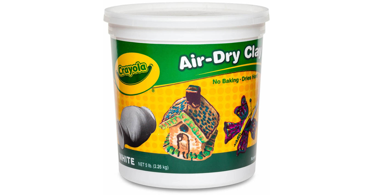 Crayola Air Dry Clay Bucket, White, Clay for Kids, Arts & Crafts, School  Supplie
