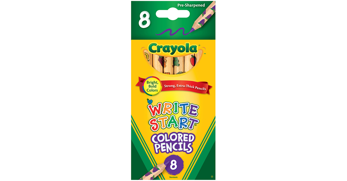 Crayola Write Start Colored Pencils, 8 colors - BIN684108