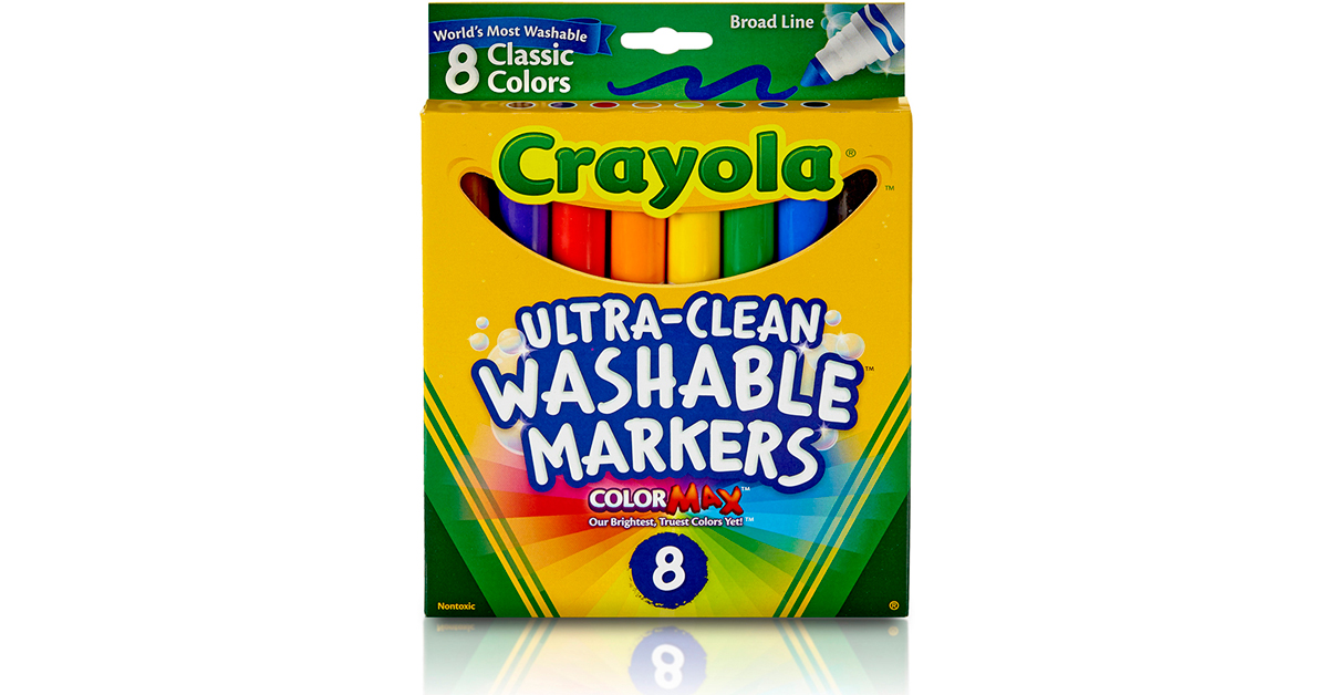 Ultra-Clean Washable Markers, Broad Line, 8 Count, Crayola.com