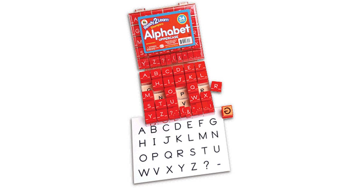Ready 2 Learn Alphabet Stamps - Lowercase - Small - Set of 34