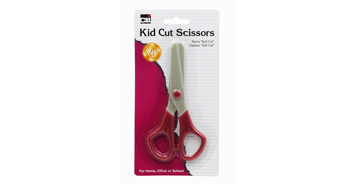 Charles Leonard Cushion Grip 7 Scissors, Straight, Pack Of 12