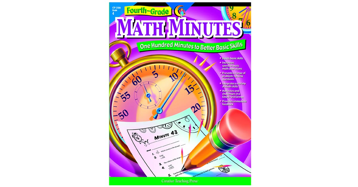 fourth grade math minutes book ctp2586 creative