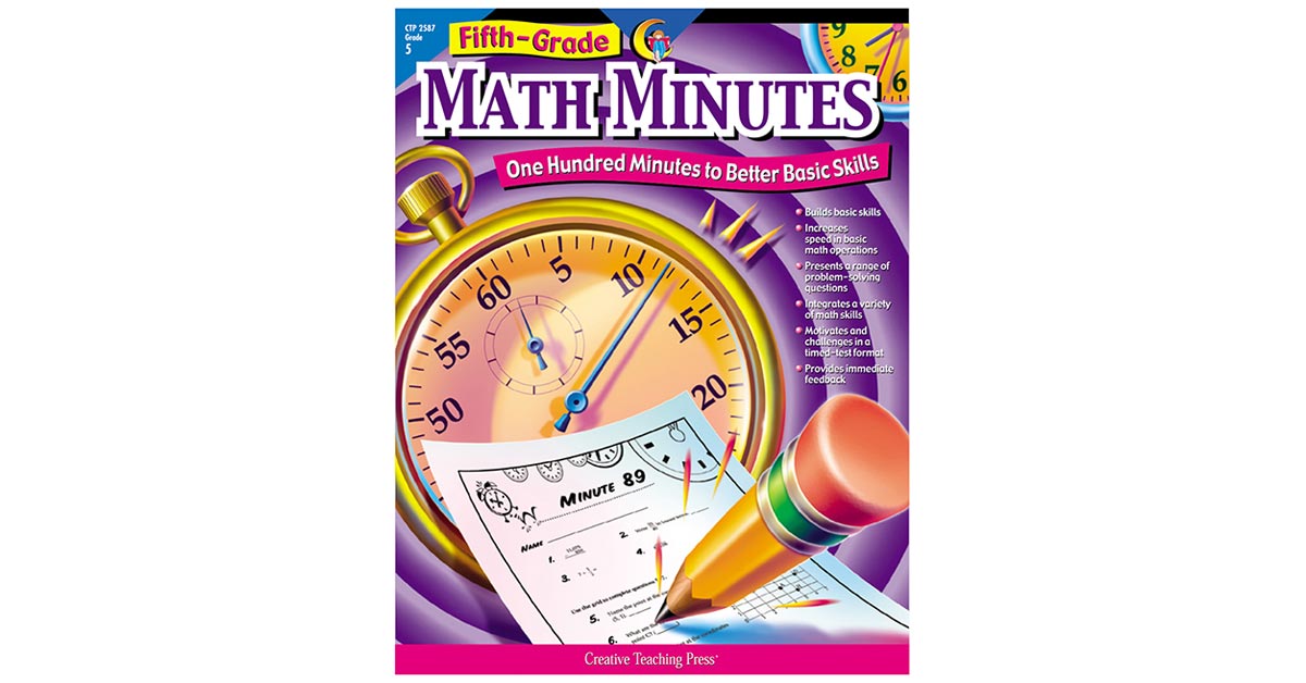 math-minutes-5th-grade-ctp2587-creative-teaching-press-math-activity-books