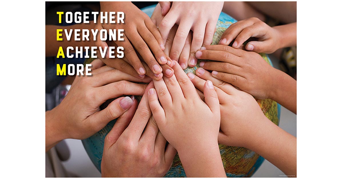 Together Everyone Achieves More Inspire U Poster, Gr. 3+