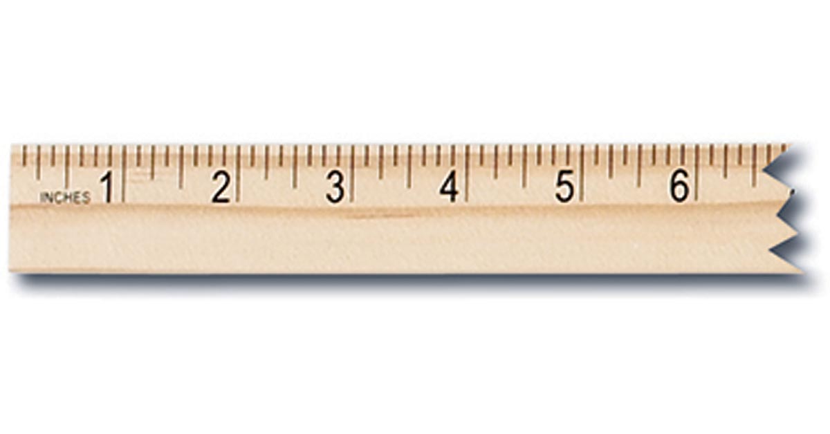 Meter Stick Reverse Calibrated with Centimeters on one Edge and  Centimeters/Millimeters on the other