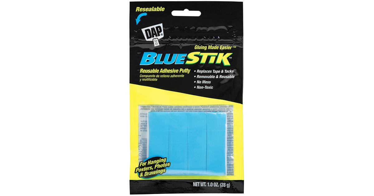 DAP BlueStik Reusable Adhesive Putty, 1 oz - DAP01201, Dap