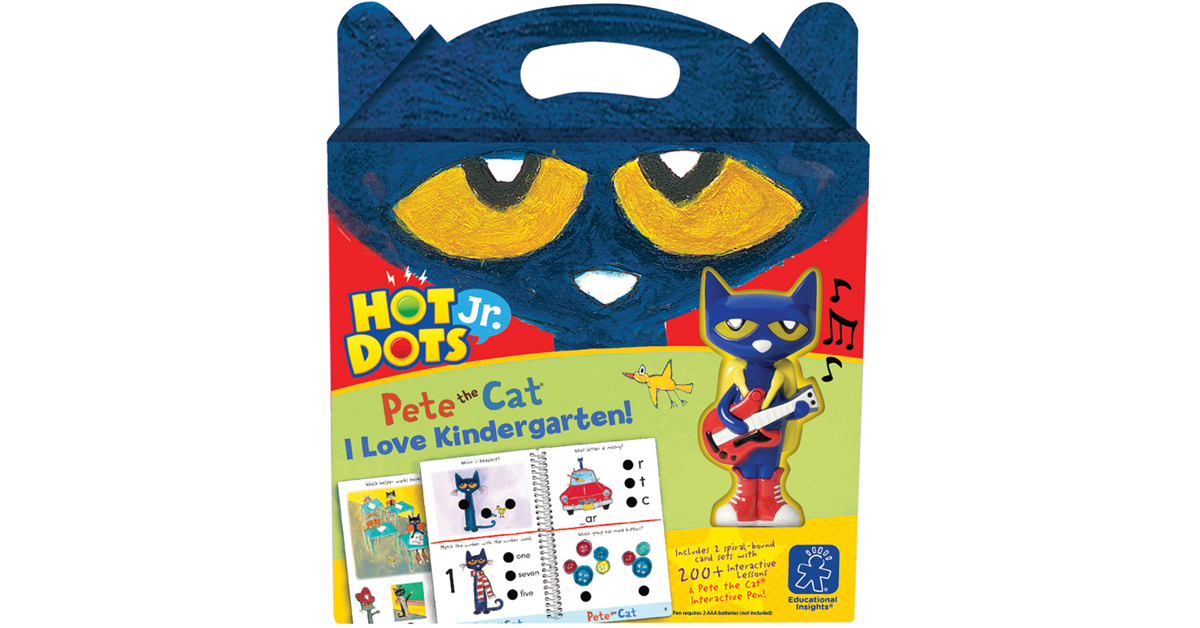 Hot Dots Jr. Pete the Cat I Love Kindergarten! Set - EI-2453 | Learning ...