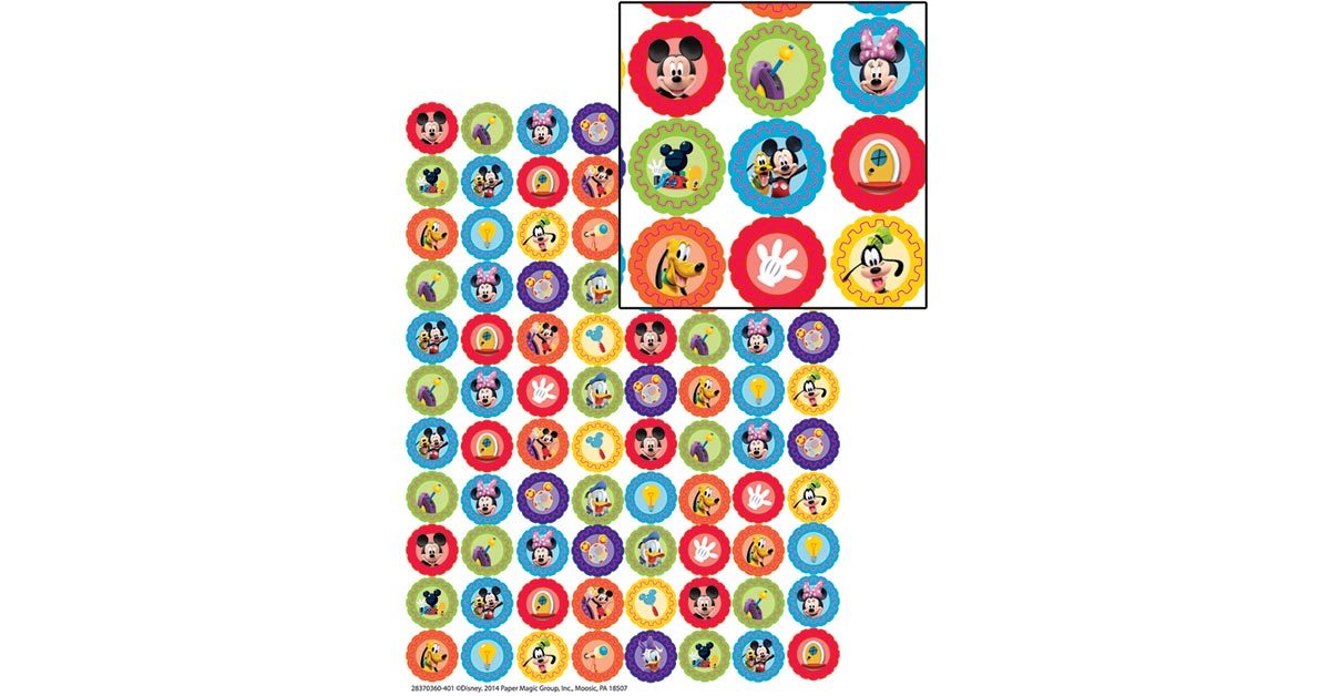 Eureka Têtes de Mickey Mouse Clubhouse Stickers Mini 621002 