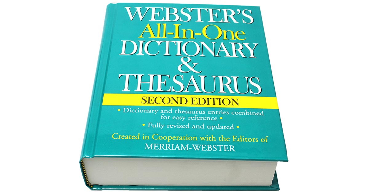 Websters All In One Dictionary And Thesaurus Second Edition Fsp9781596951471 Federal Street 4022