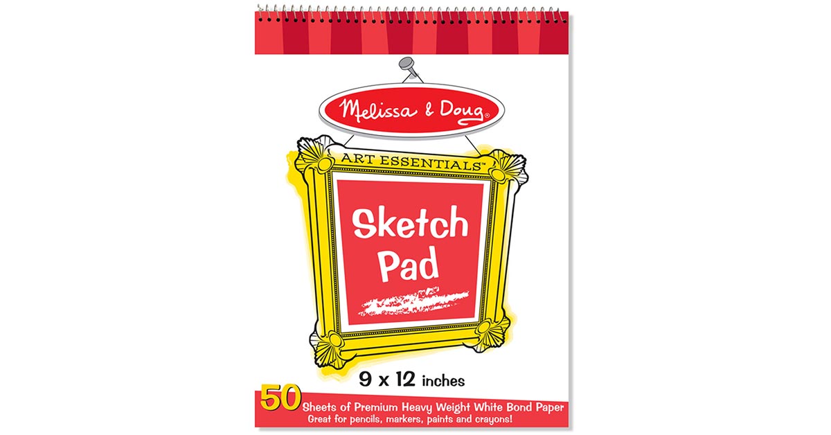 Melissa & Doug Mini Sketch Pad of Paper (6 x 9 inches) - 50 Sheets