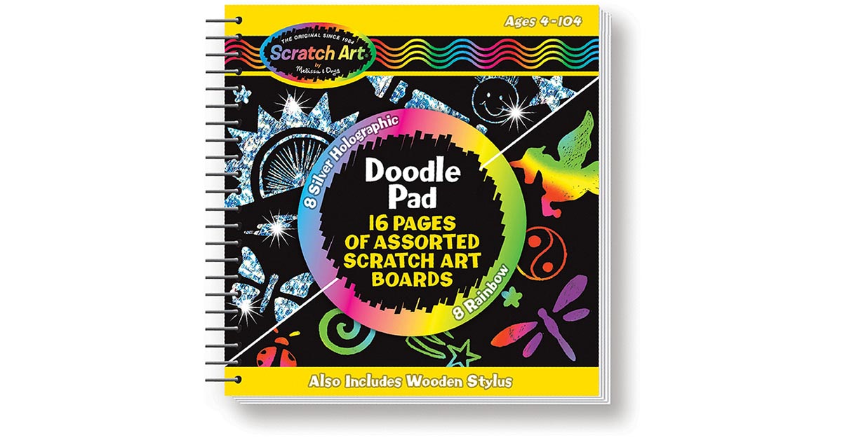 Scratch Art Doodle Pad Book - LCI5947, Melissa & Doug