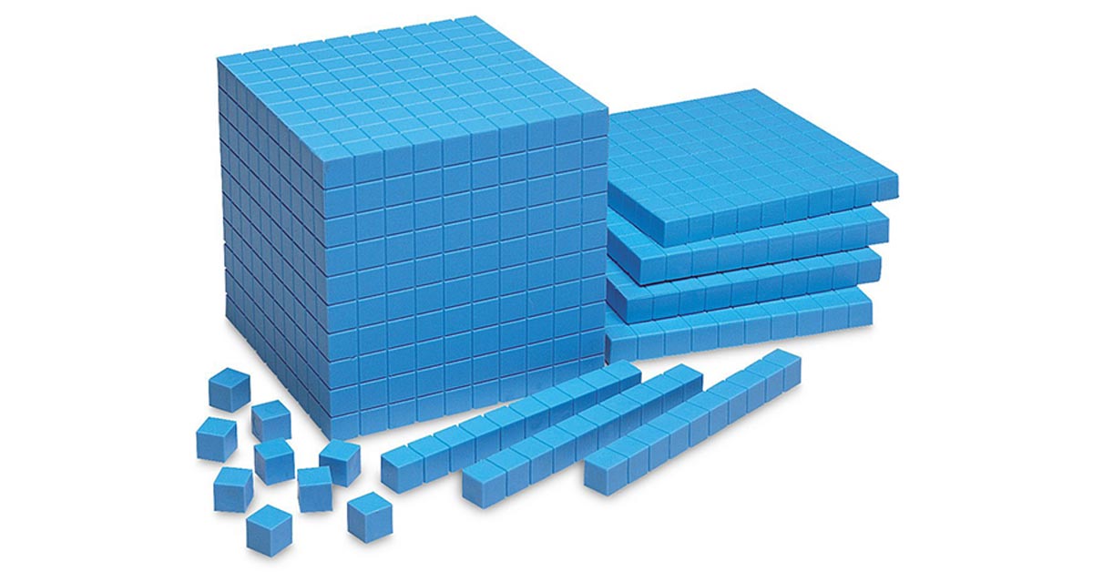 Base Ten Intermediate Classroom Set: Blue QuietShape® Foam