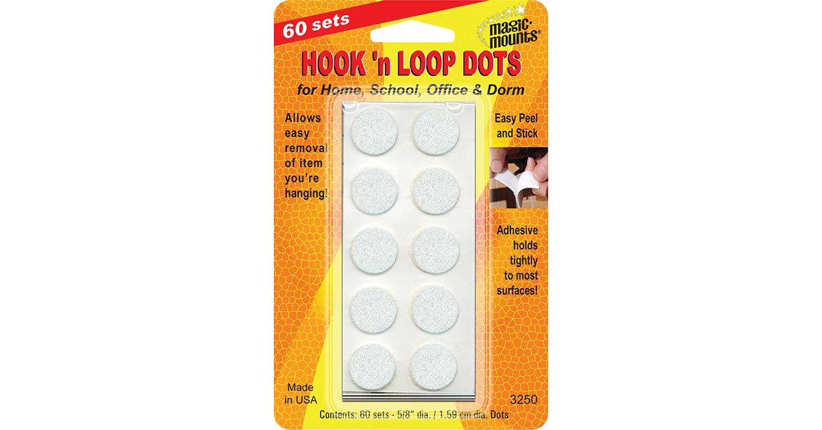Hook 'n Loop, 5/8 Dots, 60 sets