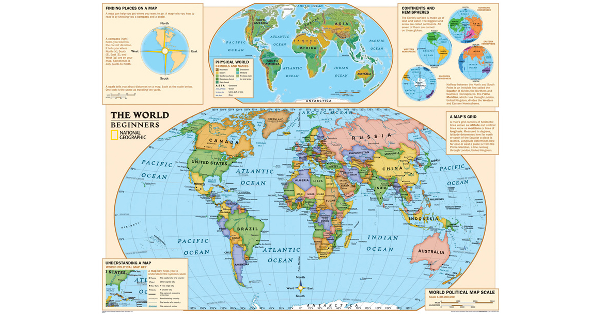 National Geographic Beginners Series World Map Ngmre01020557