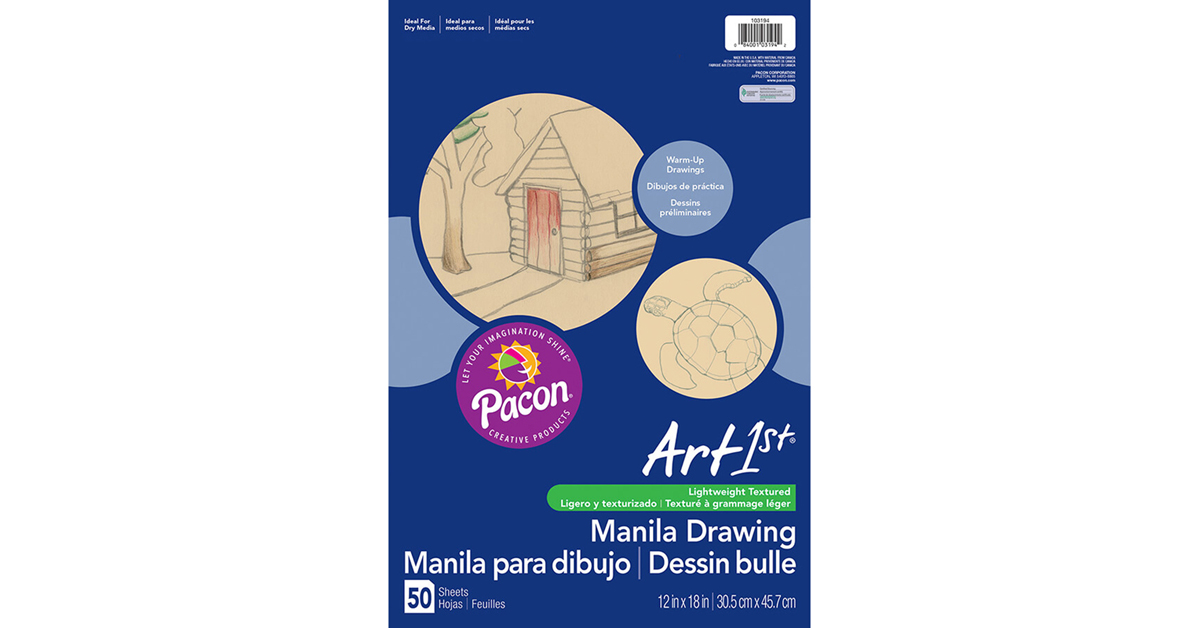Pacon - Drawing paper - 18 in x 24 in - 500 sheets - manilla