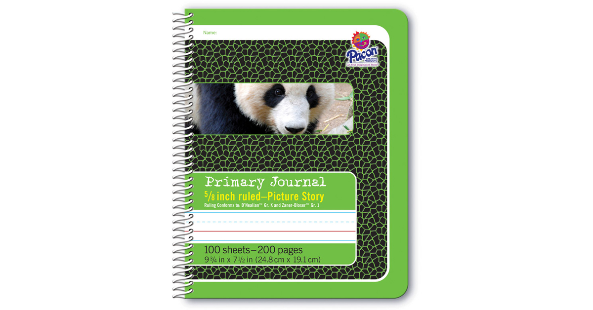 Primary Journal, Hardcover, Grades K-2, 100 Sheets, 9.75 x 7.5