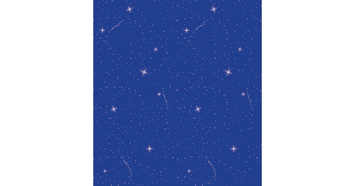 Fadeless Bulletin Board Art Paper Night Sky / 12' x 48