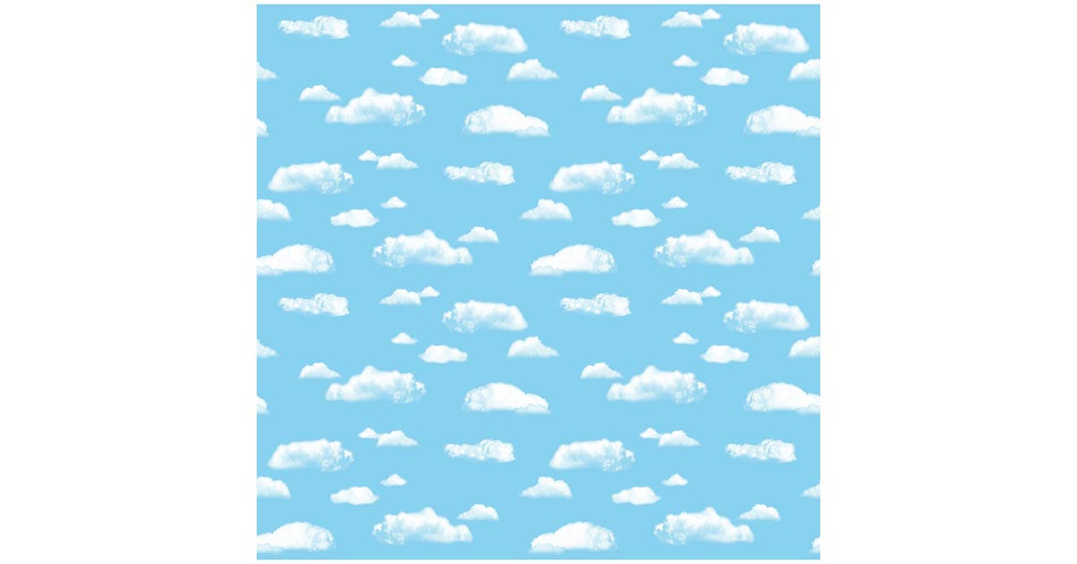 Fadeless Designs Bulletin Board Paper, Clouds, 48 x 50 ft Roll - BOSS  Office and Computer Products