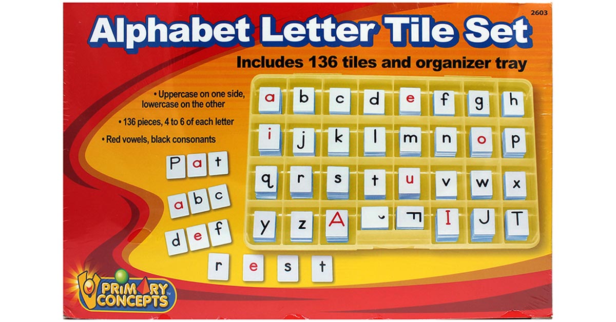 Alphabet Letter Tile Set - PC-2603 | Primary Concepts, Inc | Letter ...