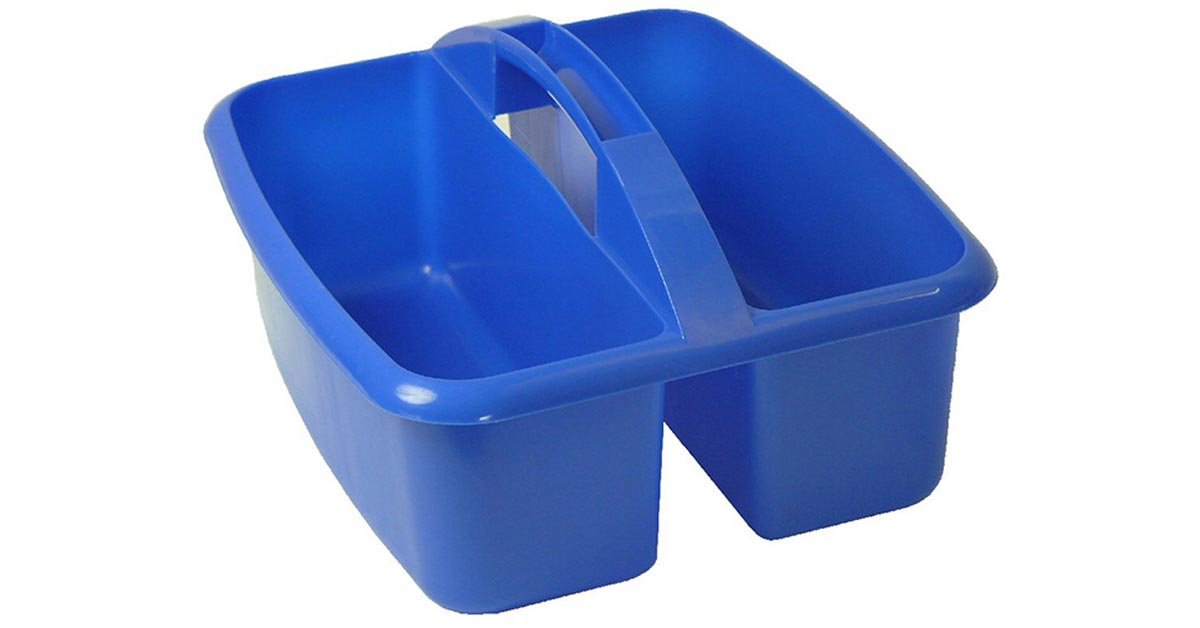 Romanoff Products Small Utility Caddy, Toting School Supplies, Craft  Supplies, Cosmetics, Blue