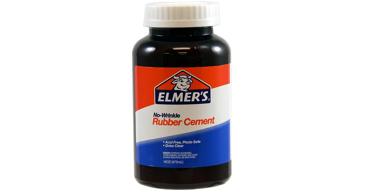 Elmers No Wrinkle Rubber Cement 4 Oz
