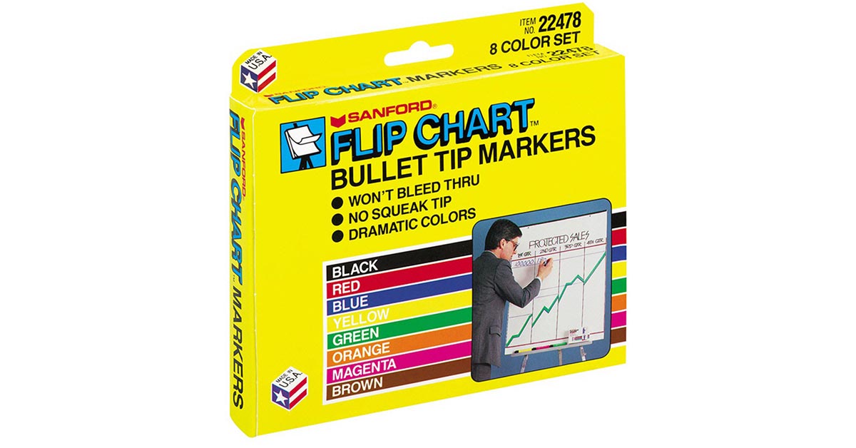 Flip Chart Marker, Bullet Tip - SAN22478, Sanford L.P.