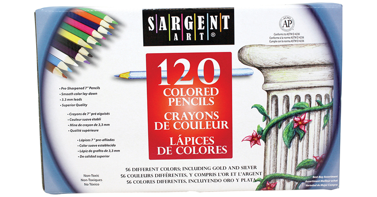Colored Pencils, 56 Colors, 120 Count - SAR227252