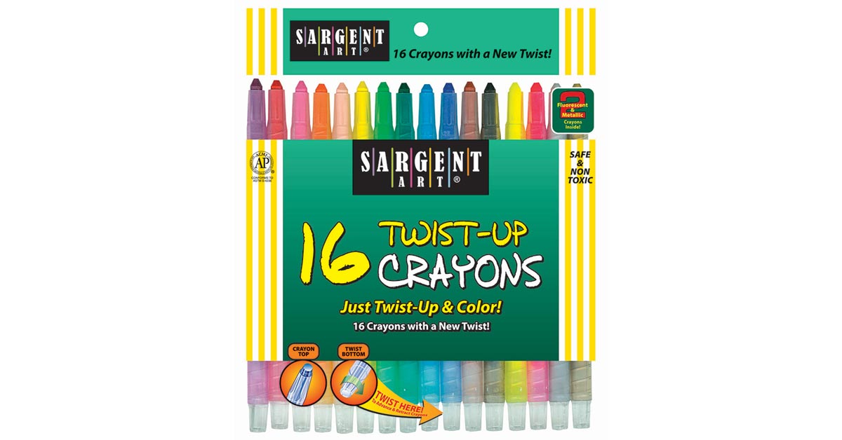 Sargent Art Twist-Up Crayons, PK96 55-0981