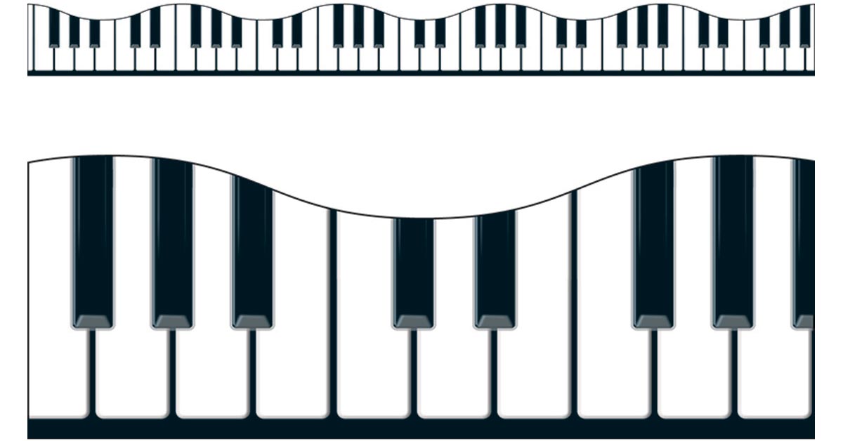 Inc T-92348BN Musical Keyboard Terrific Trimmers 12 Packs 39 Per Pack TREND enterprises