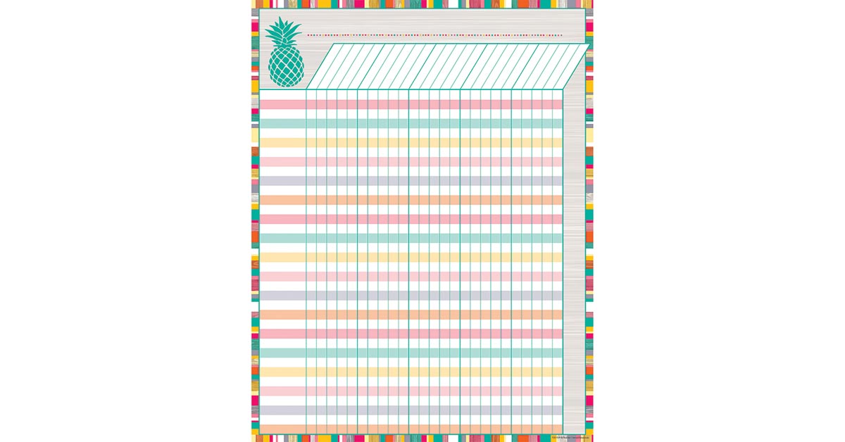 Tropical Punch Incentive Chart Tcr7519 Teacher Created Resources