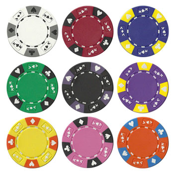 Ace King Suited Poker Chips