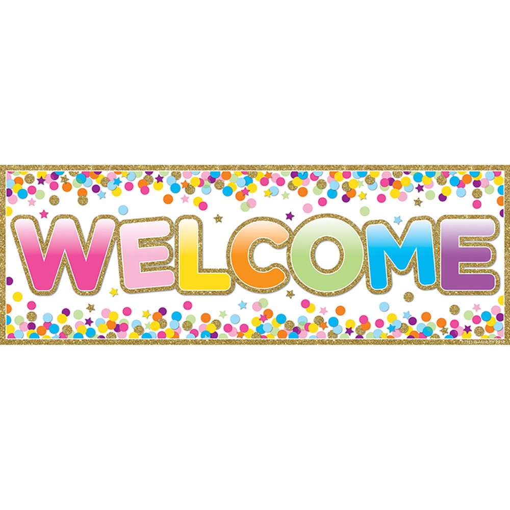 Magnetic Welcome Banner Confetti - ASH11311 | Ashley ...
