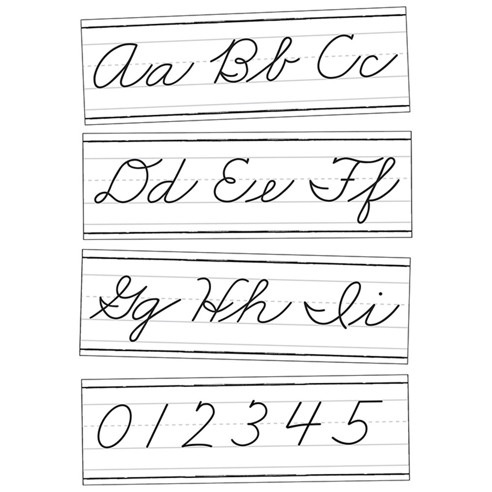 Farmhouse Alphabet Line: Cursive Bulletin Board Set - CD-110574 ...