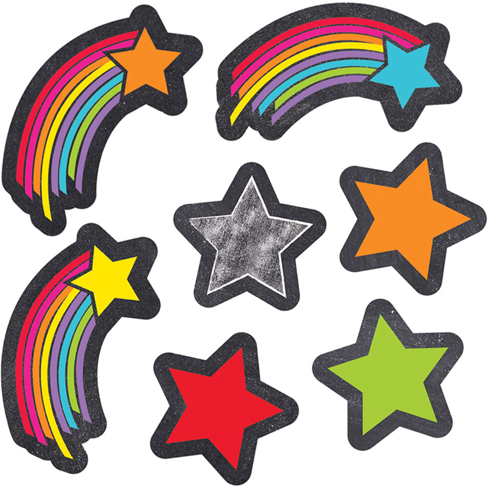 Glitter Foam Stickers - Stars - Multicolor