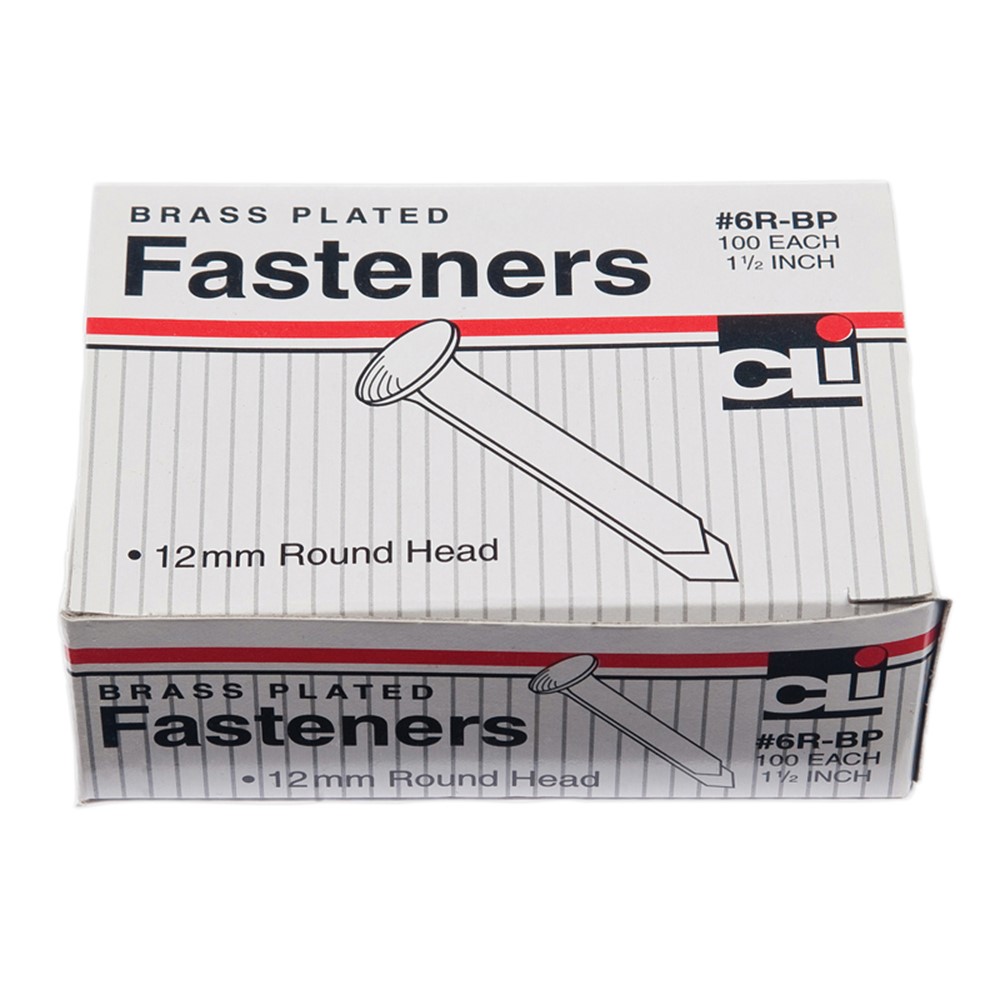 Charles Leonard Round Head Paper Fasteners .75in 100 Pk Box 79375 Pack