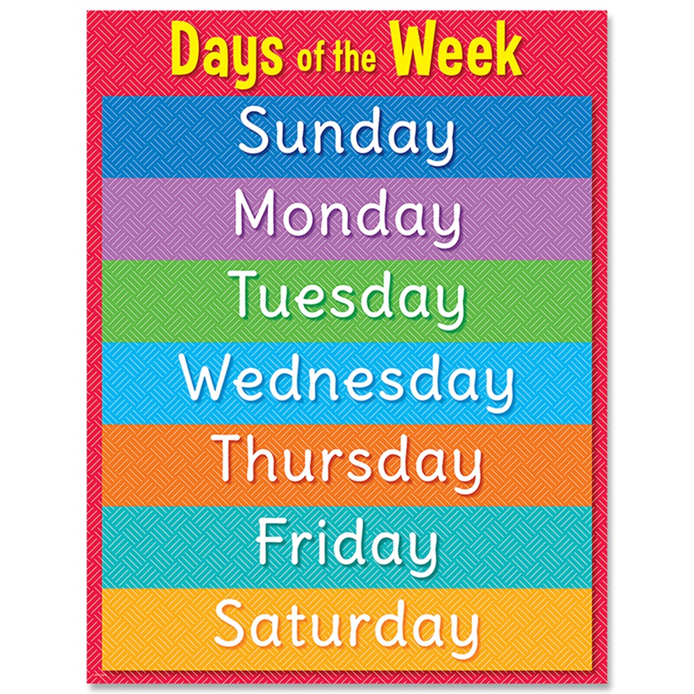 days-of-the-week-chart-ctp8613-creative-teaching-press-miscellaneous