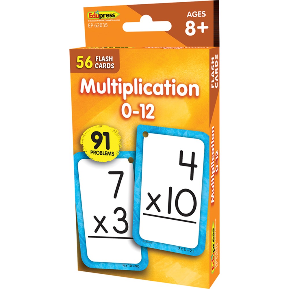 Multiplicaion 0-12 Flash Cards - EP-62035 | Teacher Created Resources ...