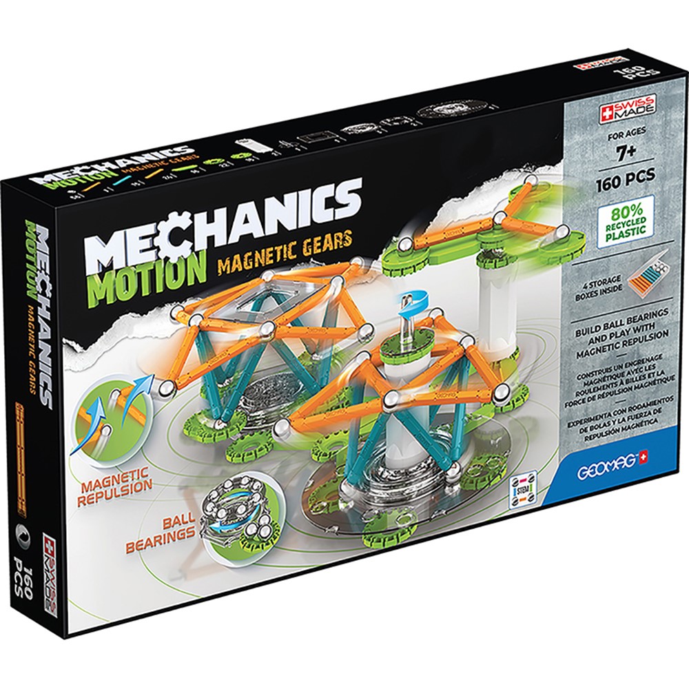 Mechanics Magnetic Gears Recycled, 160 Pieces - GMW768 | Geomagworld ...