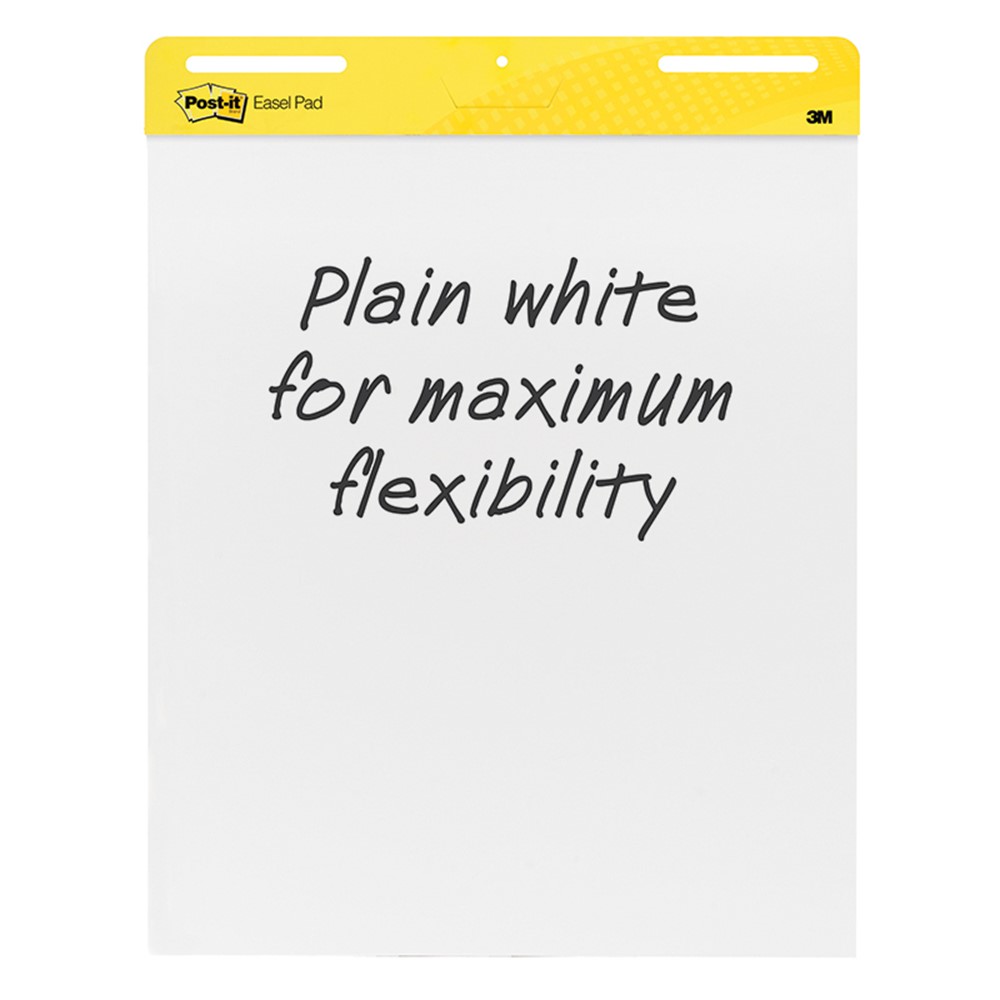 Post-It Mini Self-Stick Easel Pad, Unruled, 15 x 18 Inches, White, 20 Sheets