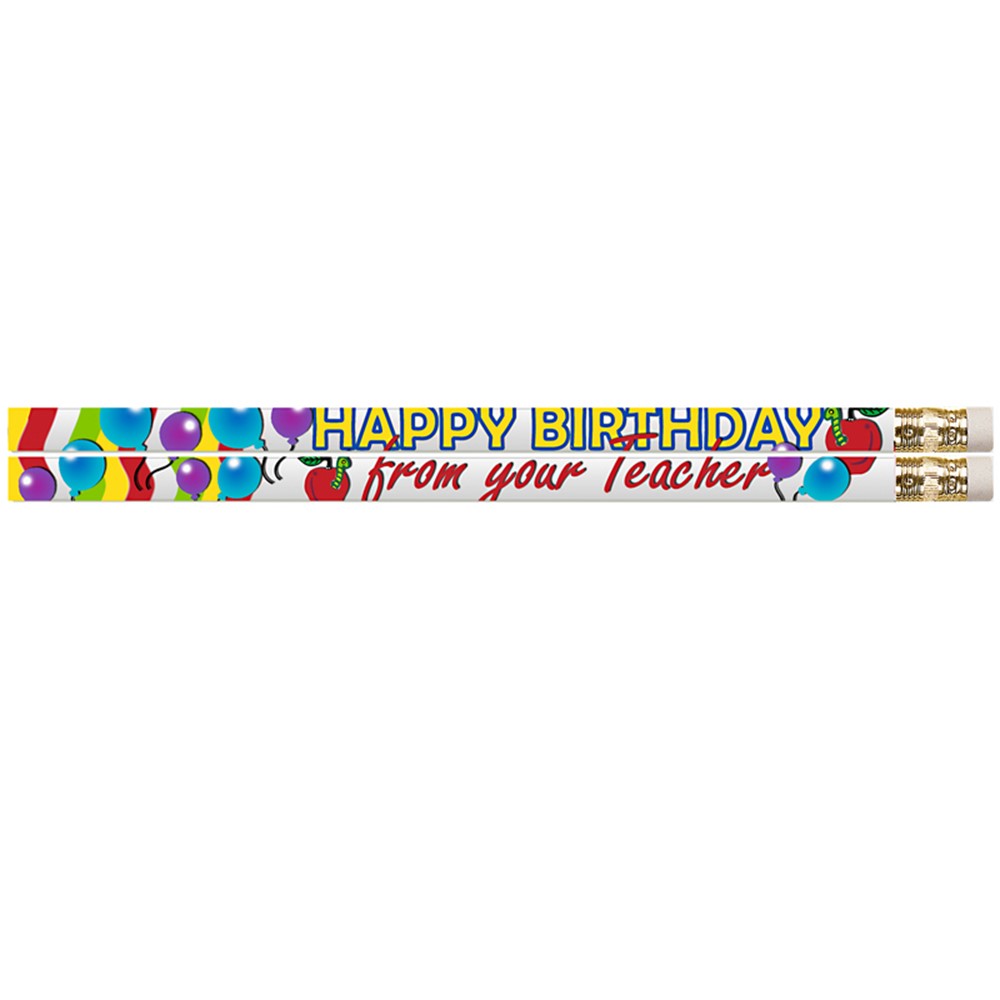 Happy Birthday from Your Principal Pencil Pack of 12 by Musgrave Pencil Company