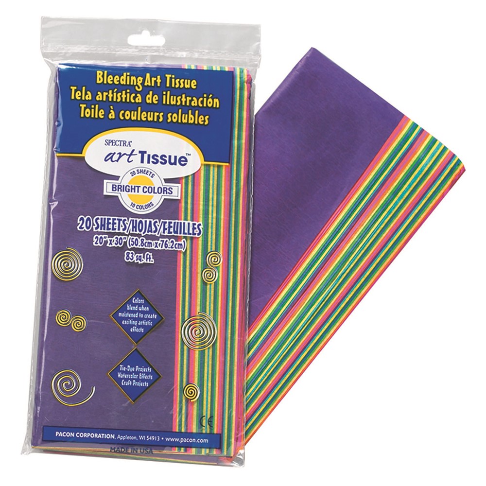 Tissue Paper Sheets, Bleeding Art Tissue, One Ream 480 Sheets